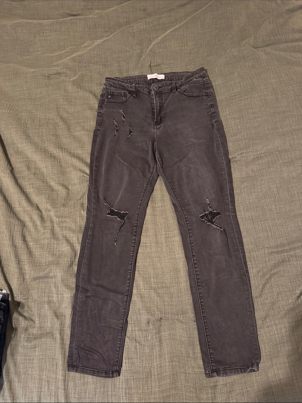 KanCan Black Distressed Skinny Jeans